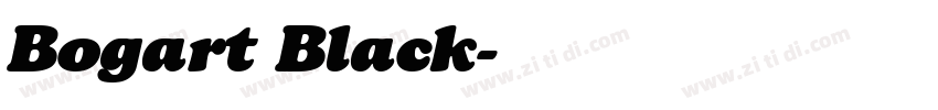 Bogart Black字体转换